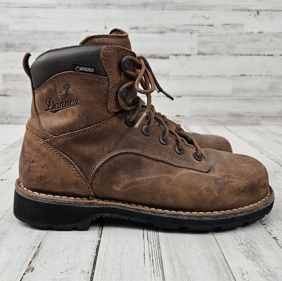 Danner Men's Workman 6" AT Work Brown Men's Model 16283 Gore-Tex Steel Toe Boot - Picture 3 of 9